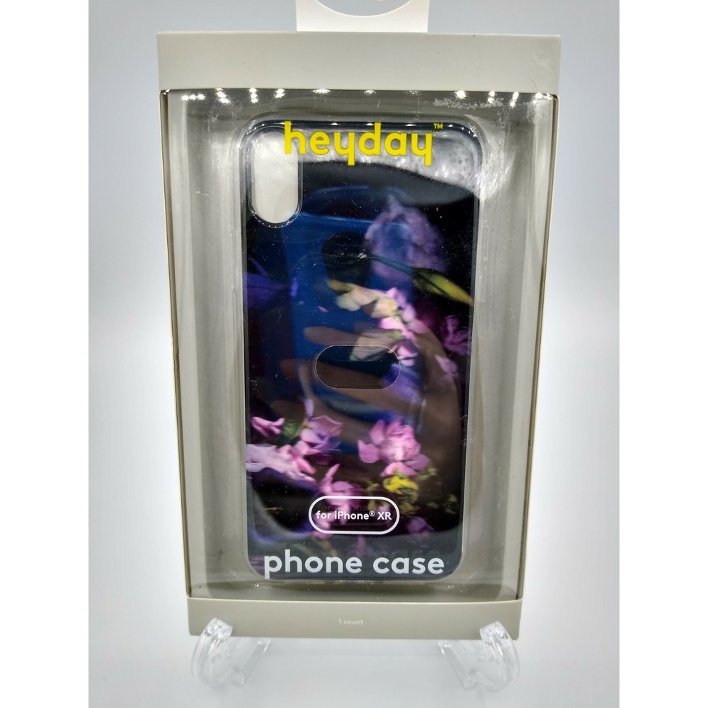 Heyday Apple iPhone XR Case Midnight Floral Purple Pink TPU Hard Shell New